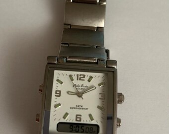PHILIP Persio, Watch, Analog and Digital, Dual Batteries, Water