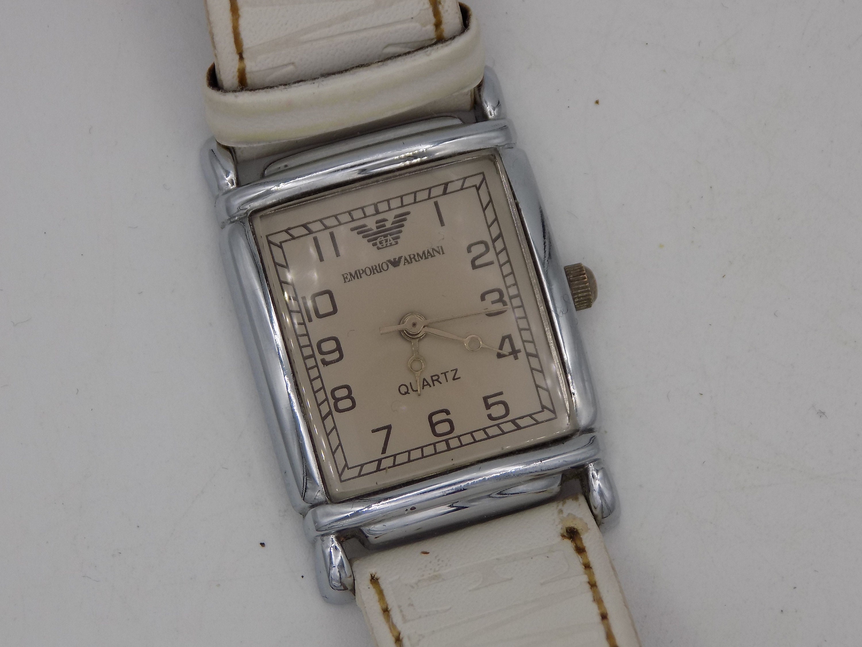 Emporio ARMANI Uhr rechteckig Vintage Uhr Frau Prestige - Etsy Schweiz