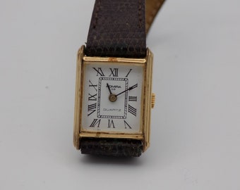 Reloj cartier 18k gold electroplated swiss sale
