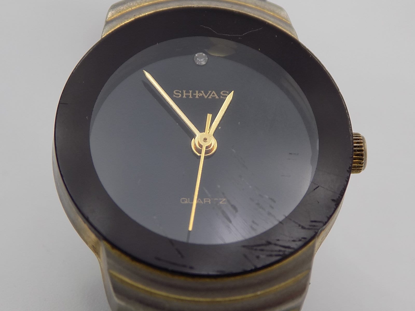 Montre Shivas Femme Quartz Bracelet Nato Noir - Occasion Fonctionne