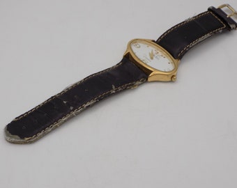 Montre PRIMA BELLA,Montre Ovale,Cadran Dorée, Femme,Montre Quartz,Montre Années 80,Collection