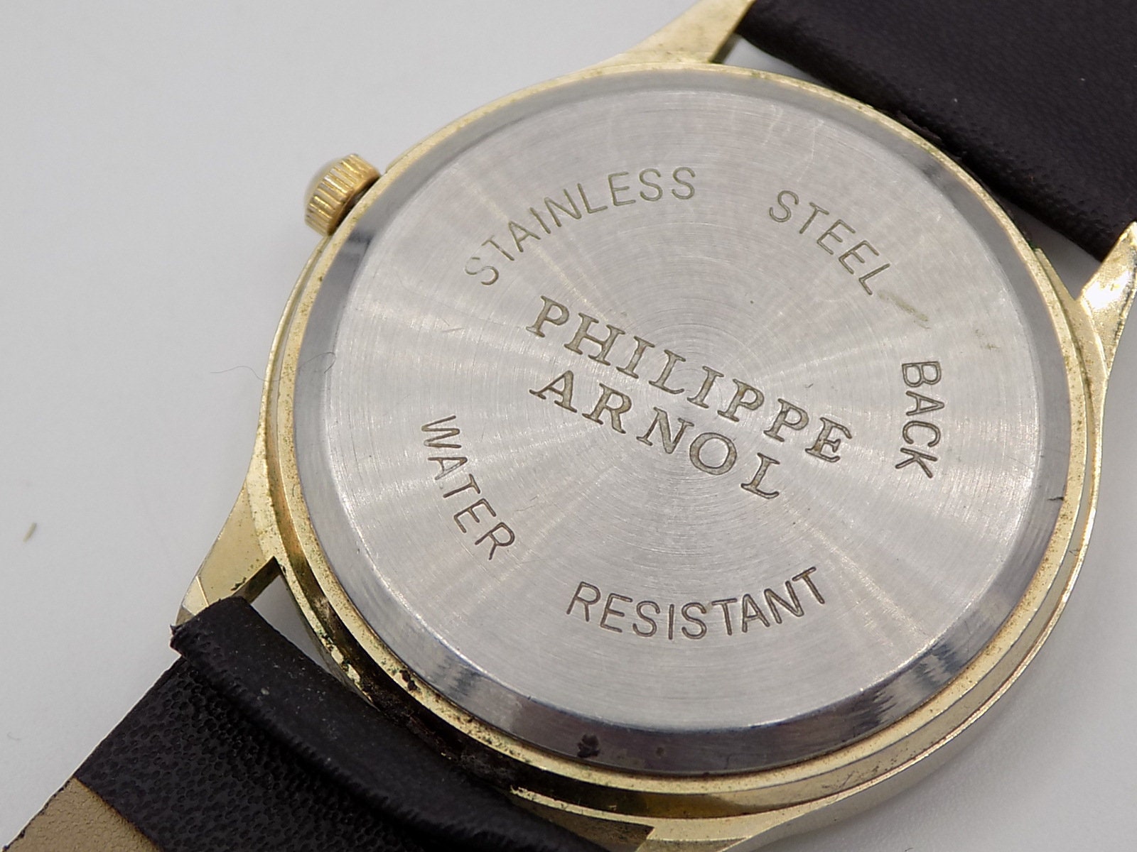 PHILIPPE Arnol Watch Men s Watch Women s Watch Ultra Flat Pretty Design Gold Frame Leather Strap Unisex Watch Gift Idea Etsy Denmark