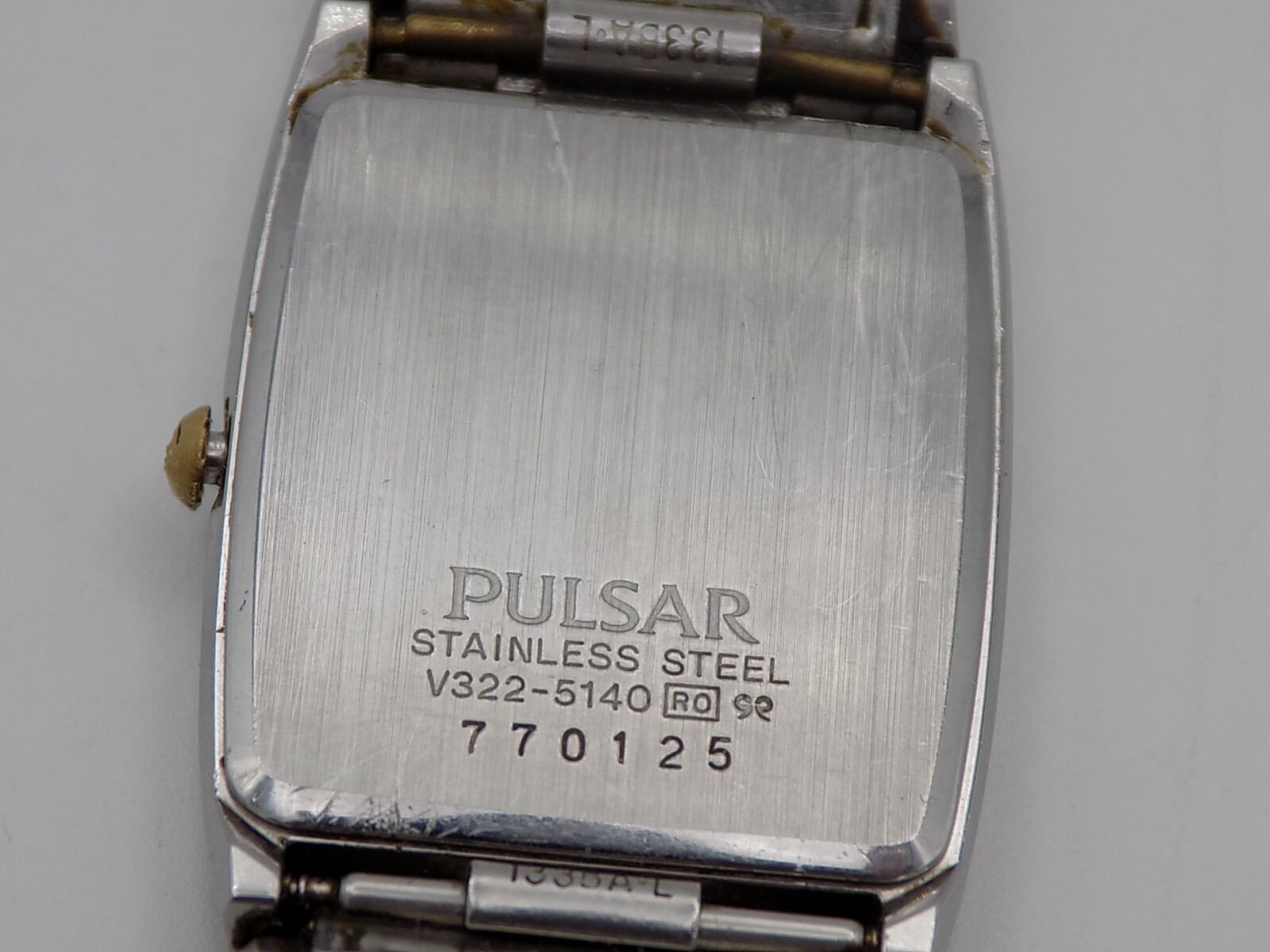 Pulsar quartz base metal bezel stainless steel back sale