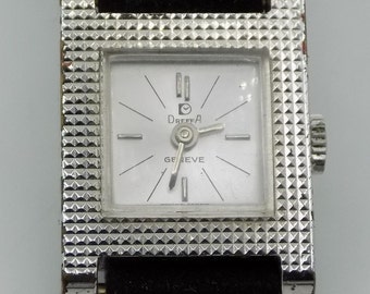 DREFFA, Inca Block Watch, Swiss Made, Square Watch, Mechanical Watch, Women, 1960s.