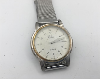 Chic Watch, Round Watch, Precision Watch, 1970s, Collectible Watch