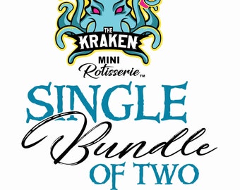 Single BUNDLE of TWO Turners with MAGNETIC Attach, Quick Release! - Any 2 colors - 6 Buoys (S & H Inc) ~ The Kraken Mini Magnetic Cup Turner