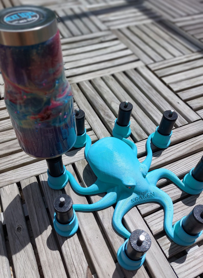 The OCTO REEF Tumbler and Triton Holder Drying Station TWO Etsy