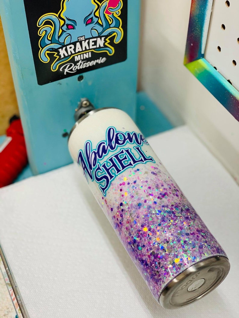 The Kraken Mini Cup Turner ABALONE SHELL Custom Etsy