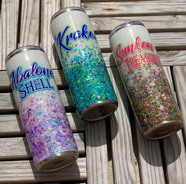 The Kraken Mini Cup Turner ABALONE SHELL Custom Etsy