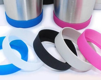 Silicone Rubber Cup Bumpers, 65mm size, ((SET OF SIX)) random colors