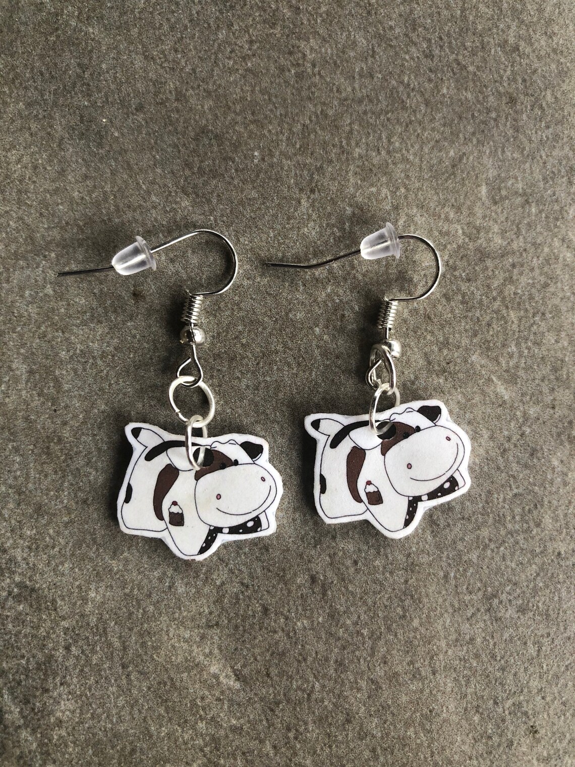 Strawberry cow pillow pet and chocolate milkshake cow earrings Etsy