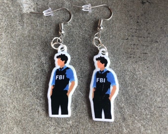 Esprits criminels Spencer Reid fbi Matthew Gray boucles d'oreilles Gubler perlesbyisabella
