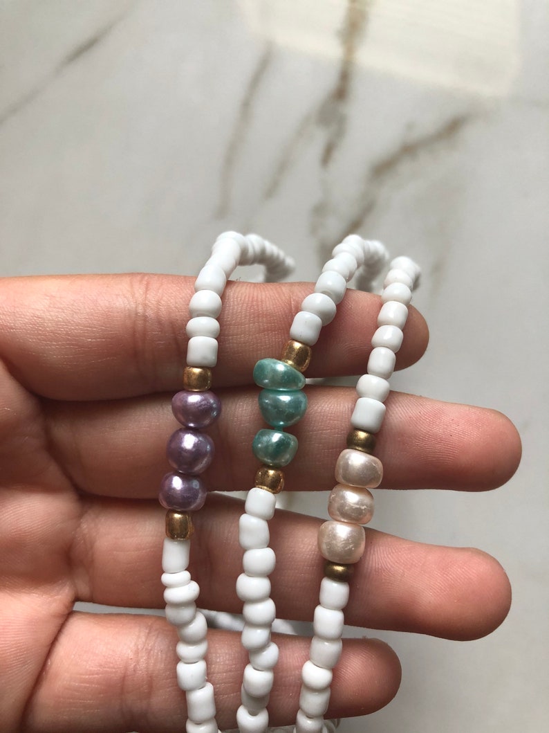 Vsco seed bead choker vsco choker pearl choker beadsbyisabella