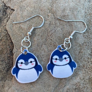 Babs the bluejay squishmallow earrings
