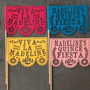 Papel Picado Flags, Wedding Fiesta Flags, Coco Flags, Fiesta Flags, Wedding Send Off (12 Count)