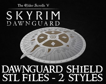 Skyrim's Dawnguard Shield 3D STL File