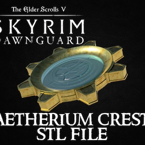 Skyrim Dawnguard&#39;s Aetherium Crest 3D STL File
