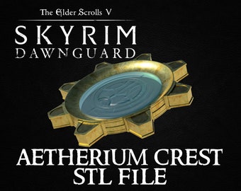 Skyrim Dawnguard's Aetherium Crest 3D STL File