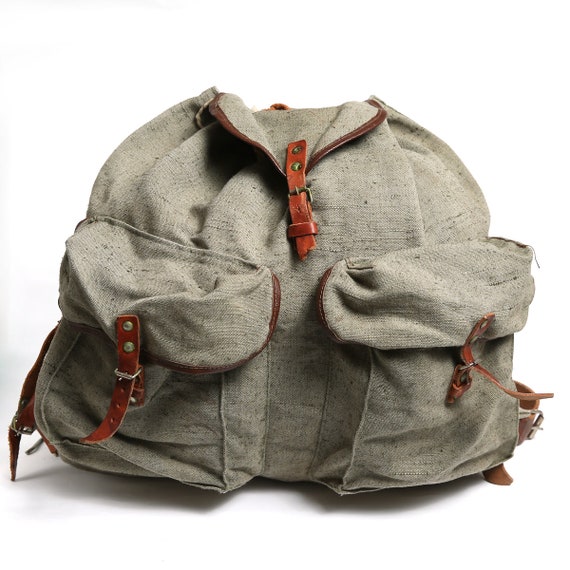 distressed canvas backpack