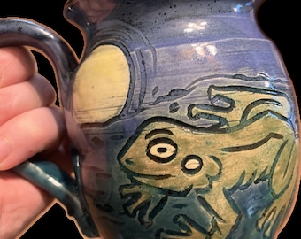 Frog and the Full Moon Cauldron Mug