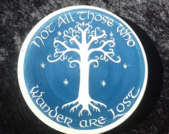 White Tree Trivet/Wall Plaque