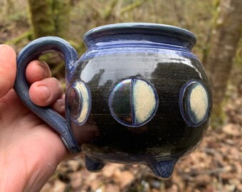 Moon Phases Cauldron Mug