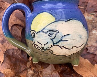 Sleepy kitty Cauldron Mug