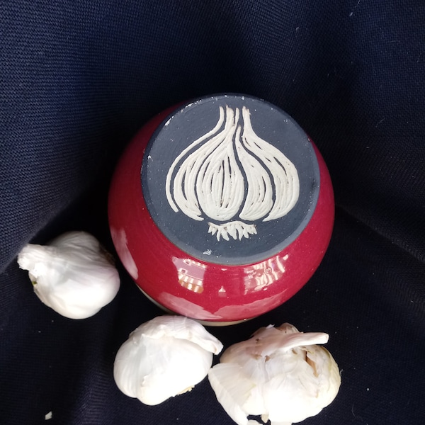 Ceramic Garlic Roaster Etsy