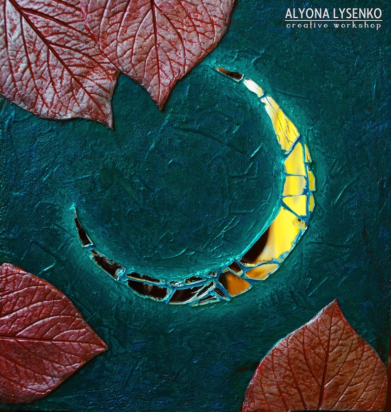 Mirror Crescent Decorative panel