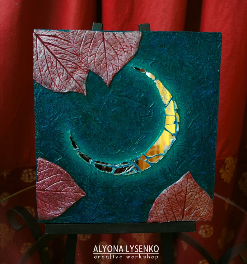 Mirror Crescent Decorative panel