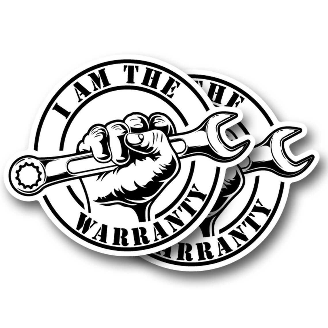I Am the Warranty Sticker 2pack Stickers Mechanic Dad Father Etsy