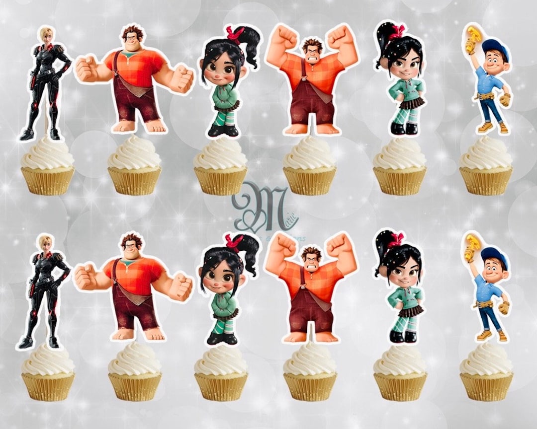 Wreck-it Ralph Cupcake Toppers, Wreck-it Ralph Birthday Cupcake Toppers ...