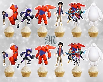 Big Hero 6 Birthday Cupcake Toppers: Party Decor