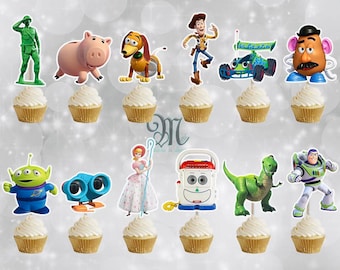 Toy Story Cupcake Toppers: Birthday Party Decorations
