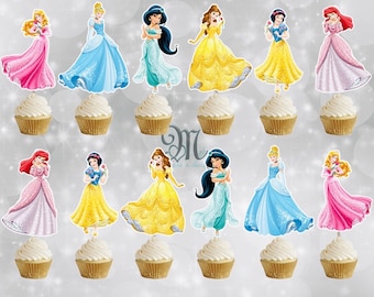 Classic Princess Cupcake Toppers