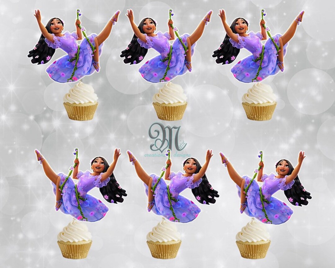 Isabela Encanto Cupcake Toppers, Disney Encanto Cupcake Toppers Etsy