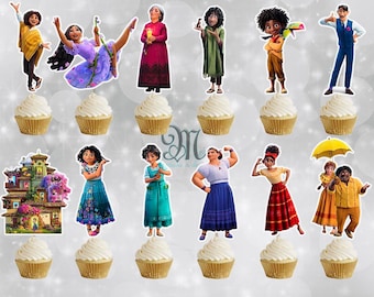 Encanto Cupcake Toppers, Birthday Party Decor