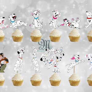 101 Dalmatians Cupcake Toppers, 101 Dalmatians Cupcake Toppers Decor