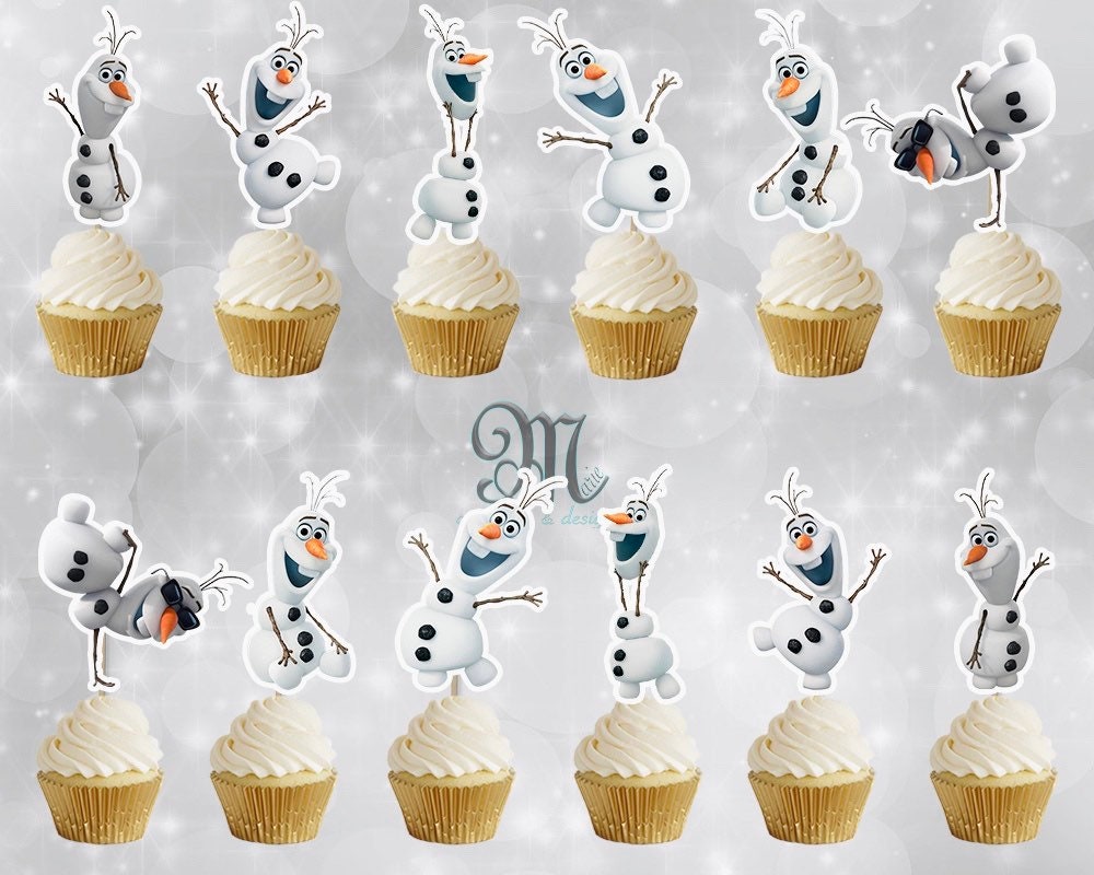 Cupcakes de Olaf y Cumpleaños de Frozen - Las Delicias de Vivir