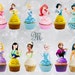 12 Disney Princess Cupcake Toppers, Disney Princesses Cupcake Toppers 