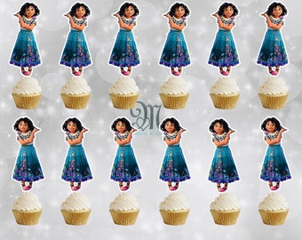 Mirabel Encanto Cupcake Toppers, Disney Party Decorations