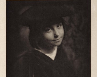 Dorothy Photogravure op Japans papier door Gertrude Kasebier 1902 - camerawerk