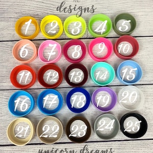 Bekerbumpers: 65 mm, past op vele maten, meerdere kleuren!