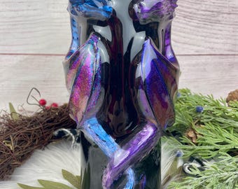 3D Dragon Heart Tumbler: Color Shifting Fantasy Scale 20oz Travel Mug