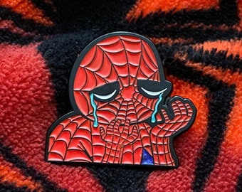 Sad Spidey Pin