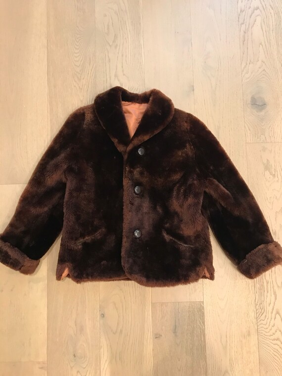Vintage 60s/70s teddy bear coat