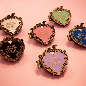 WOL + WOLShip Locket Enamel Pins