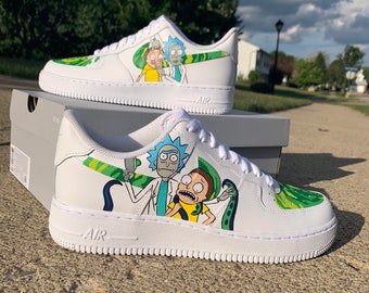 rick and morty custom air forces