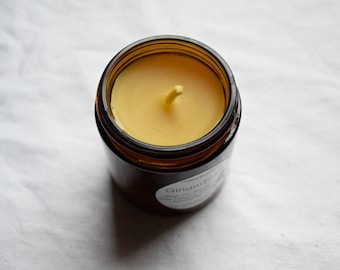 Beeswax Aromatherapy Glass Jar Candle / Beeswax Candle, Pure Essential Oils, Eco Friendly, Pure Beeswax, Luxury, Hygge