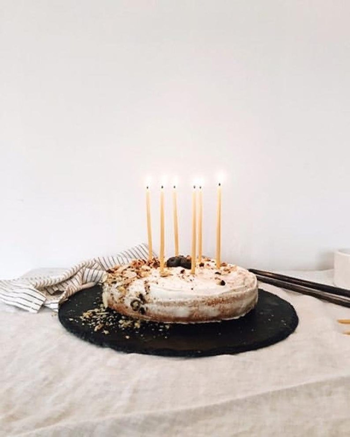 Tall Birthday Candles in Pure Beeswax / Beeswax Candles Etsy